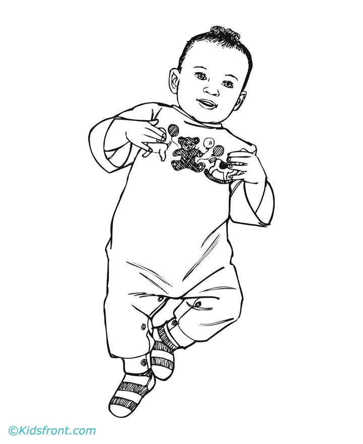 Baby Boy 11 Cool Coloring Page