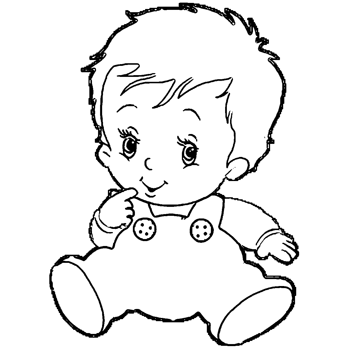 Baby Boy 12 For Kids Coloring Page