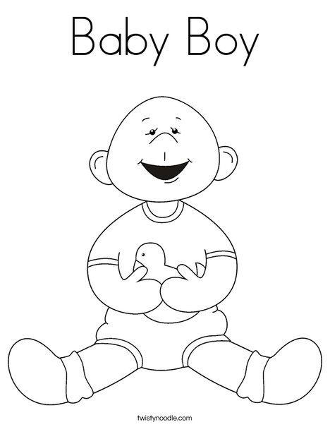 Baby Boy 13 Cool Coloring Page