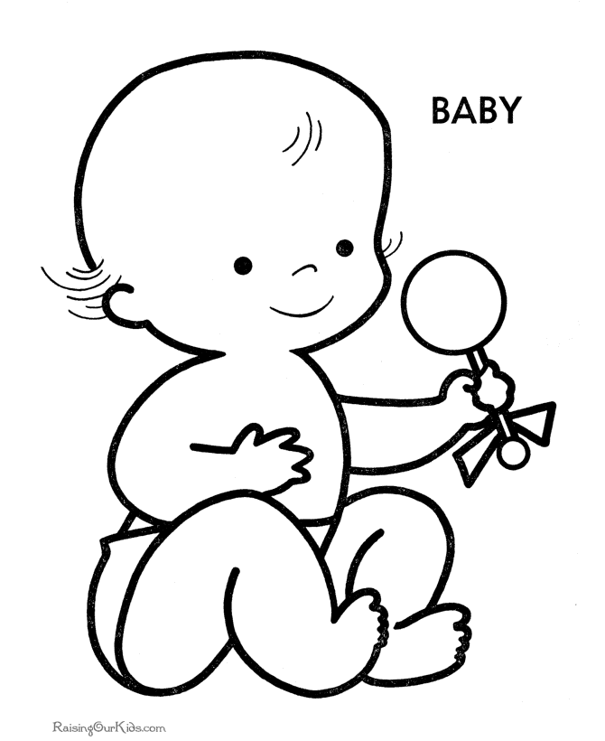 Cool Baby Boy 14 Coloring Page