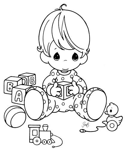 Baby Boy 19 Cool Coloring Page