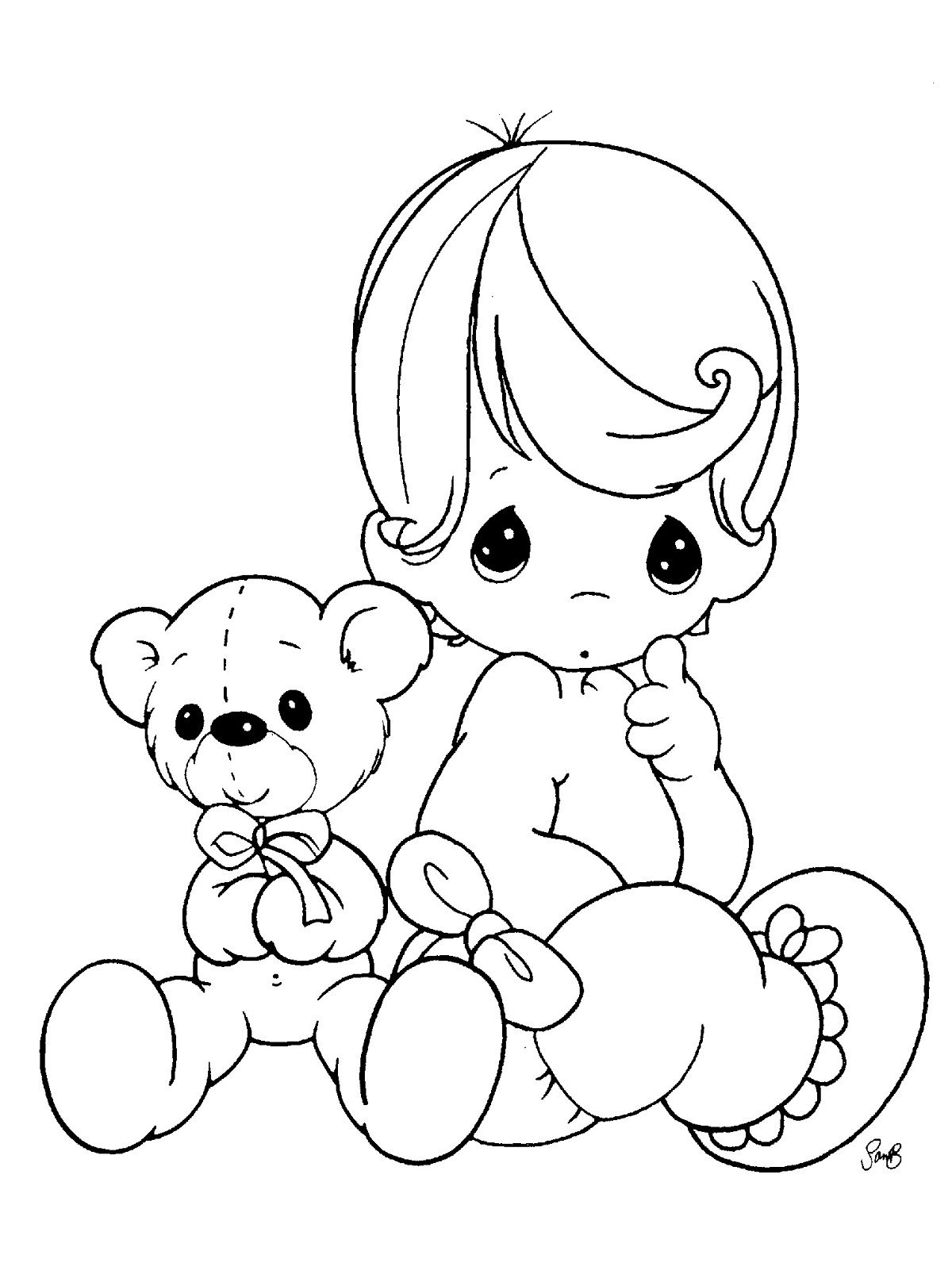 Baby Boy 27 Cool Coloring Page