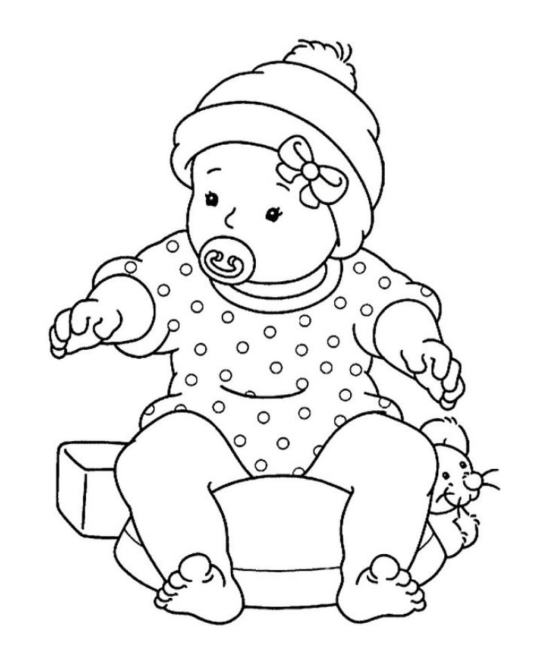 Cool Baby Boy 30 Coloring Page