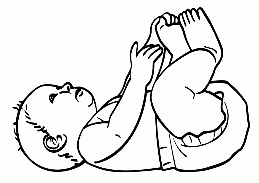 Baby Boy 8 For Kids Coloring Page