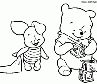 Two Babies Winnie The Pooh Playing Cool
