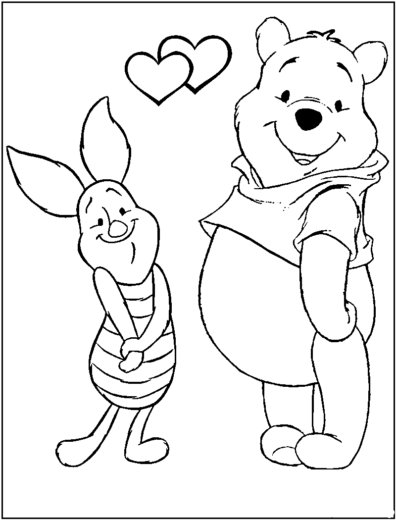 Smile Baby Winnie The Pooh Cool Coloring Page