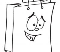 Very Cute Bag Coloring Page Cool