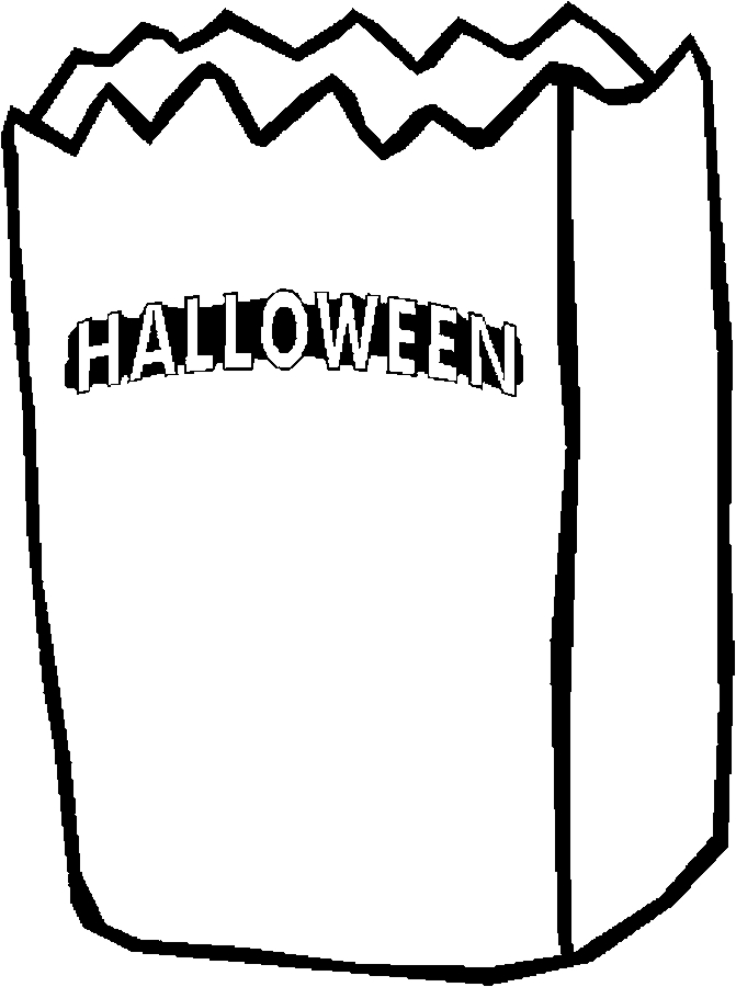 Halloween Bag Coloring Page Cool Coloring Page