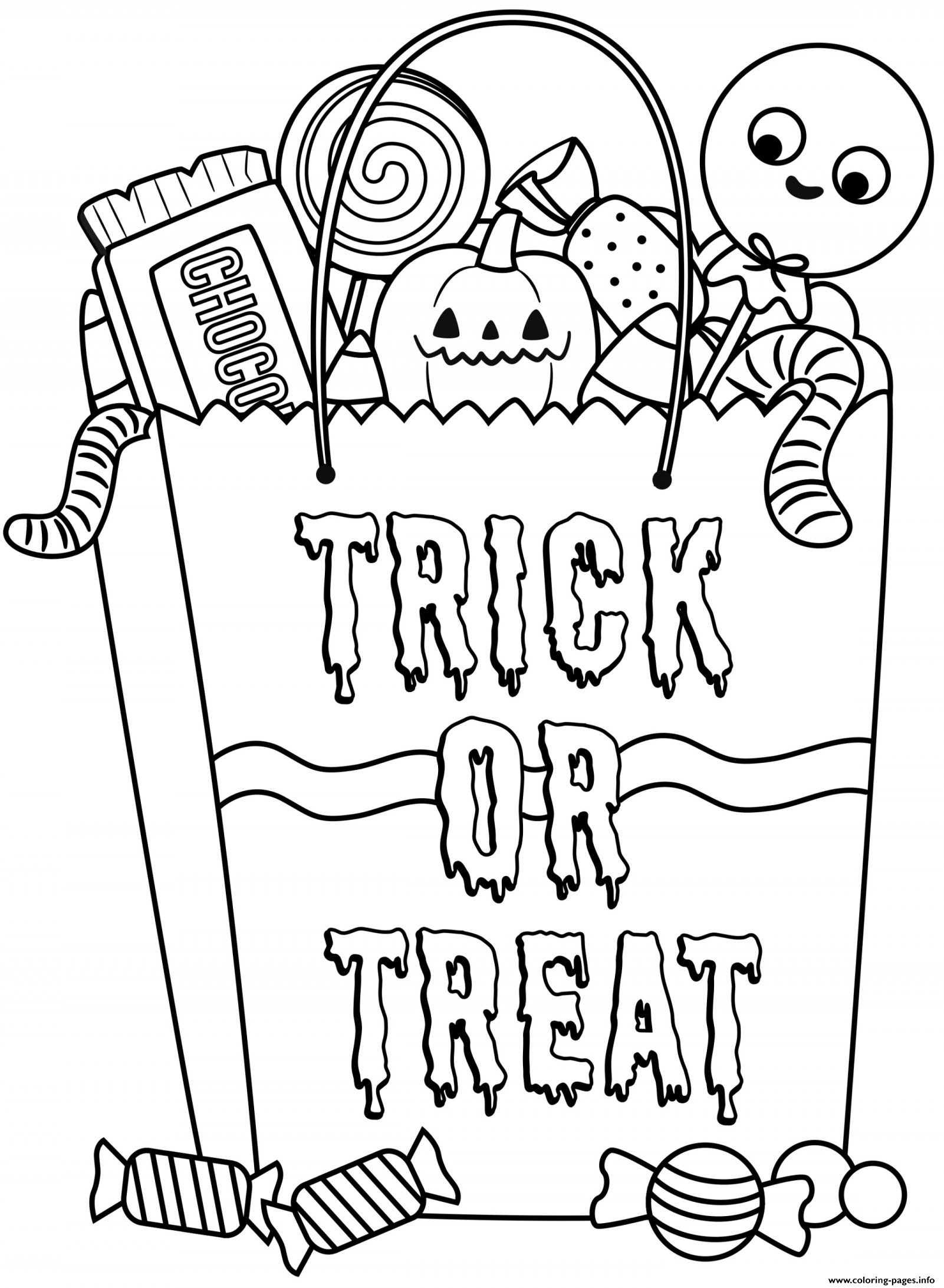 Halloween Book Cool Coloring Page