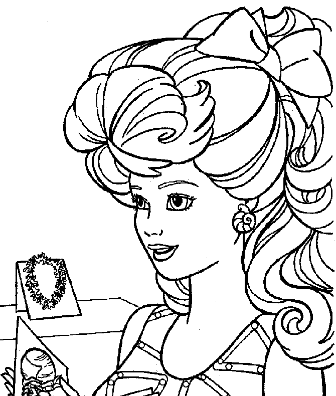 Barbie 1 Cool Coloring Page