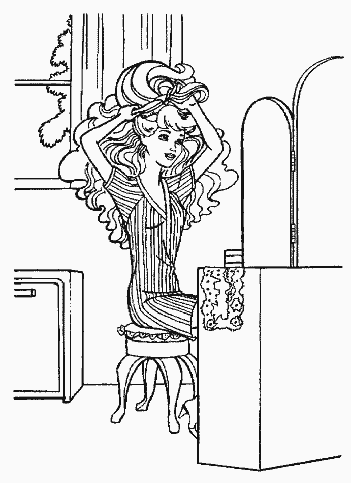 Barbie 13 Cool Coloring Page