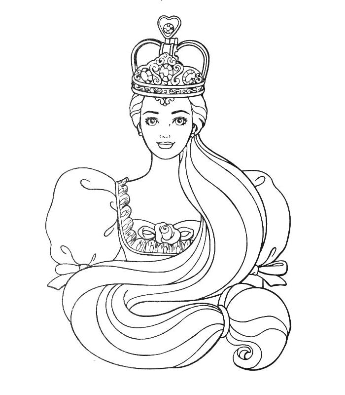 Barbie 14 For Kids Coloring Page