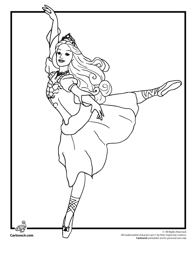 Barbie 15 Cool Coloring Page