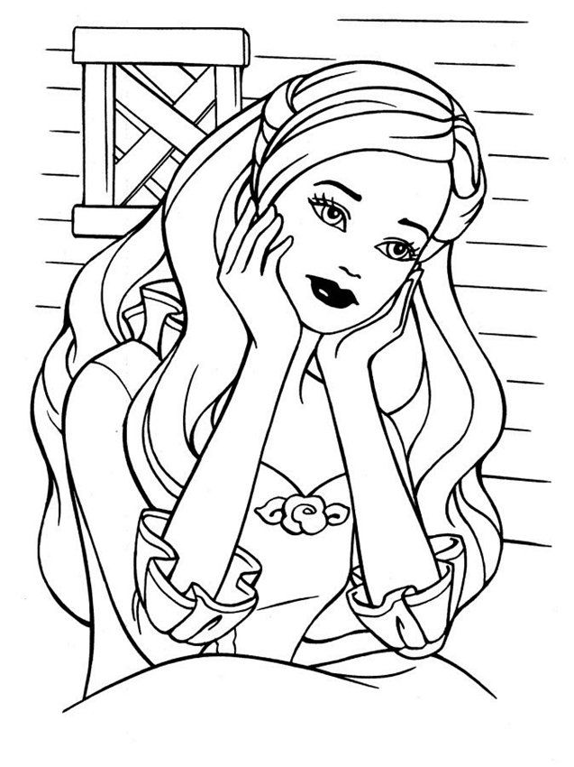 Barbie 17 Cool Coloring Page