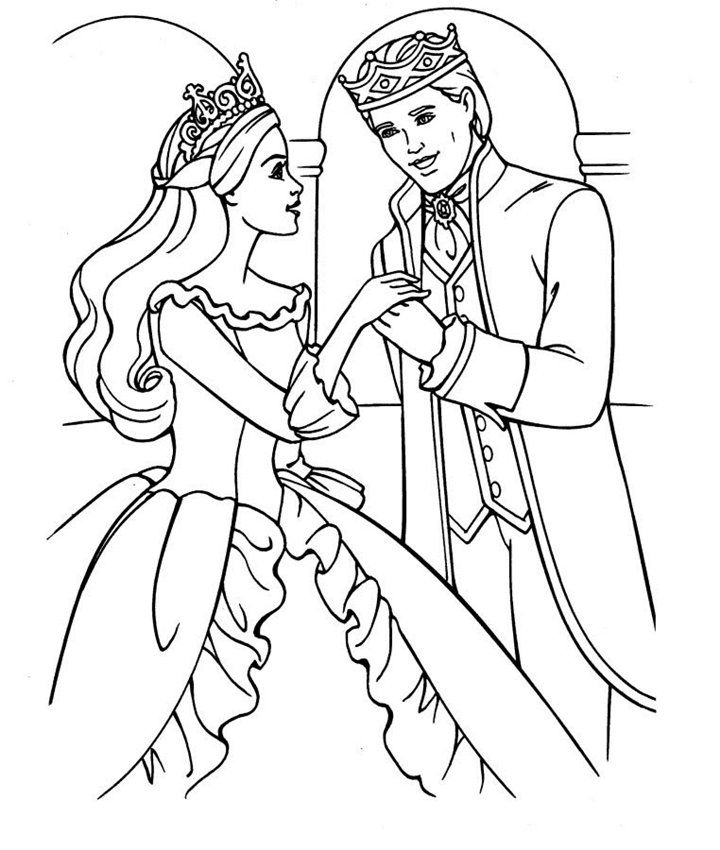 Barbie 18 For Kids Coloring Page