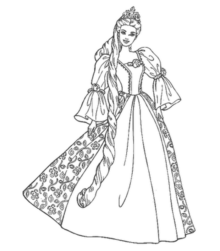 Cool Barbie 20 Coloring Page