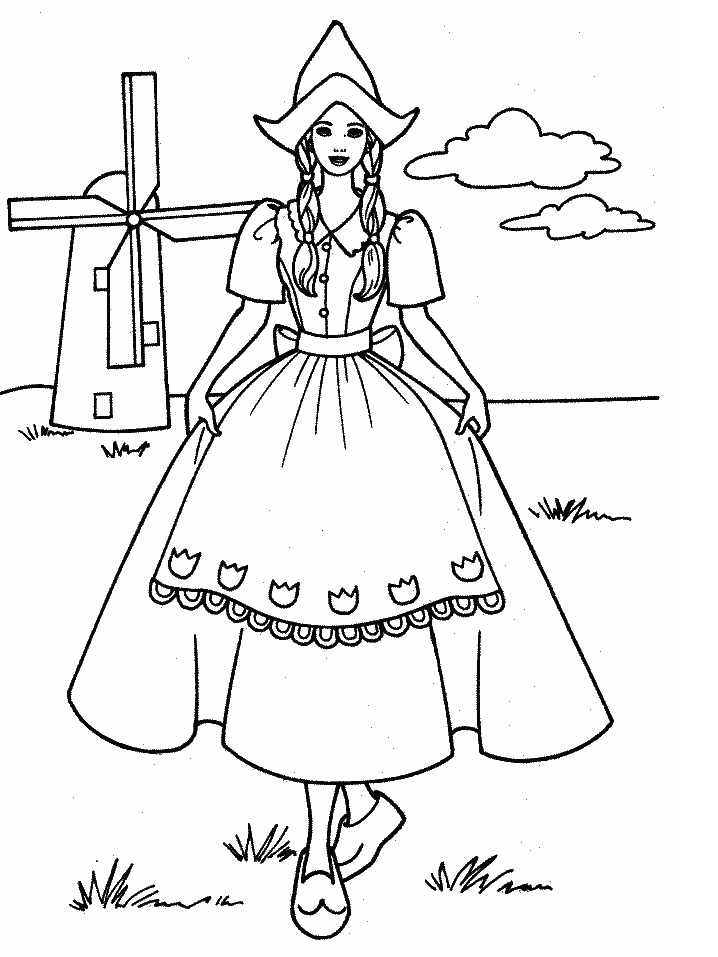 Barbie 22 For Kids Coloring Page