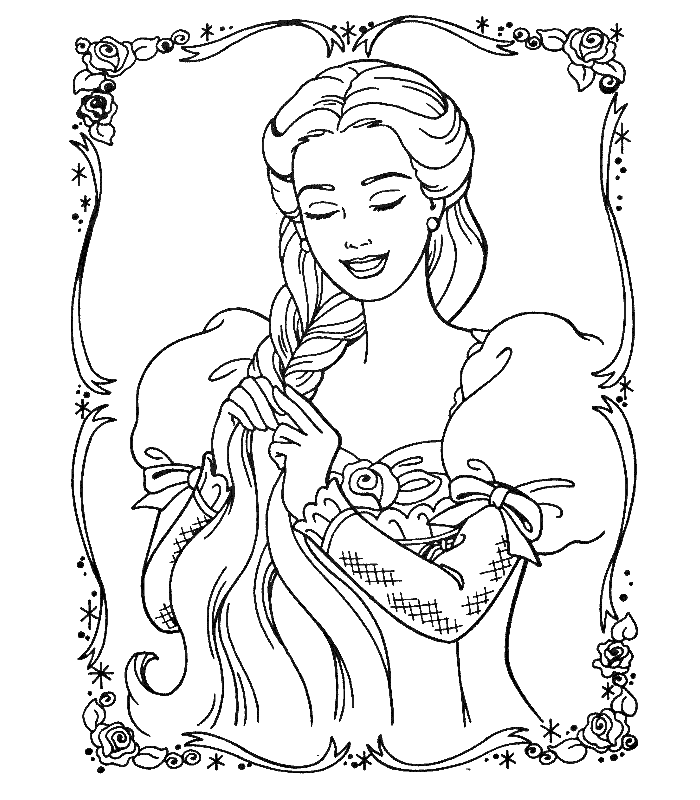 Barbie 23 Cool Coloring Page