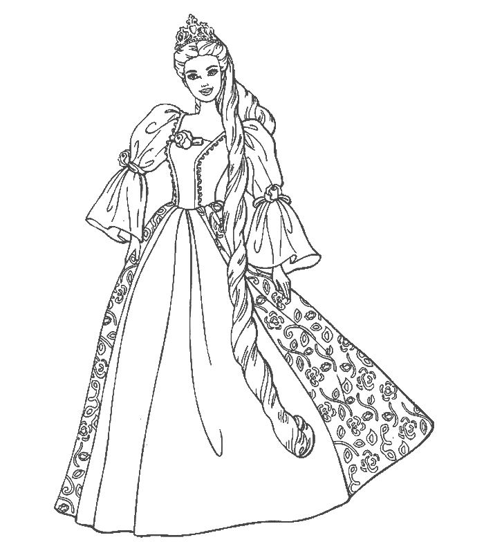 Barbie 33 Cool Coloring Page