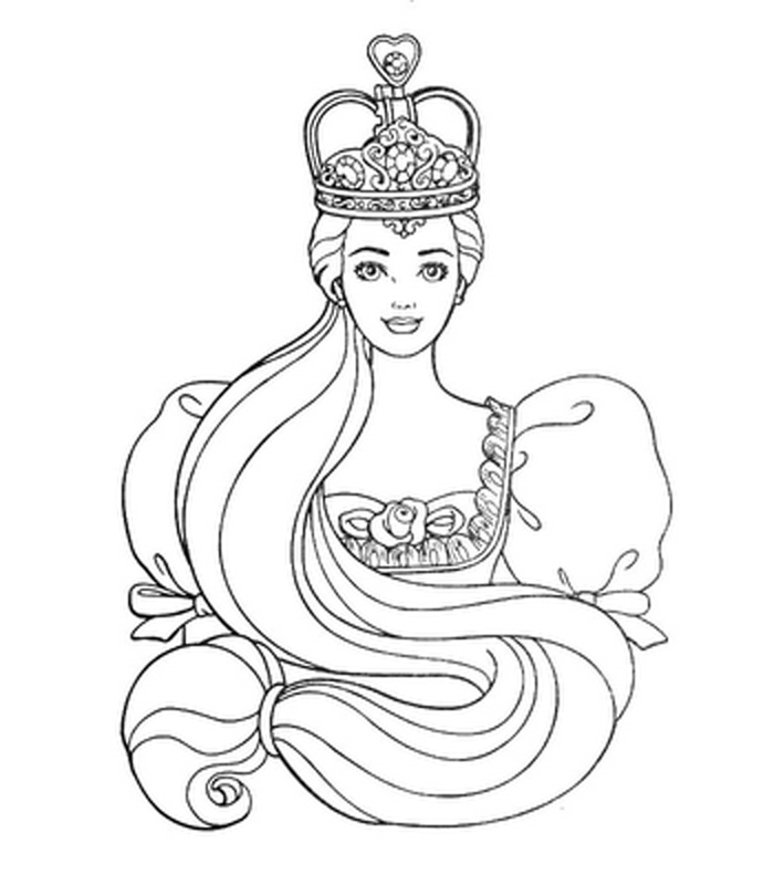 Cool Barbie 40 Coloring Page