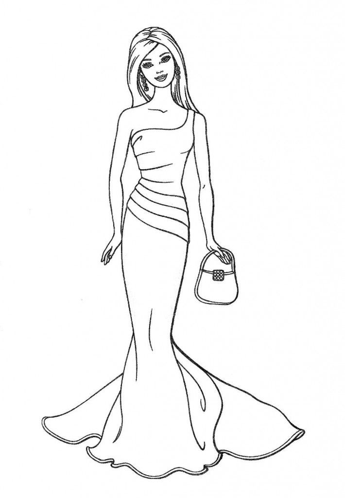 Barbie 41 Cool Coloring Page