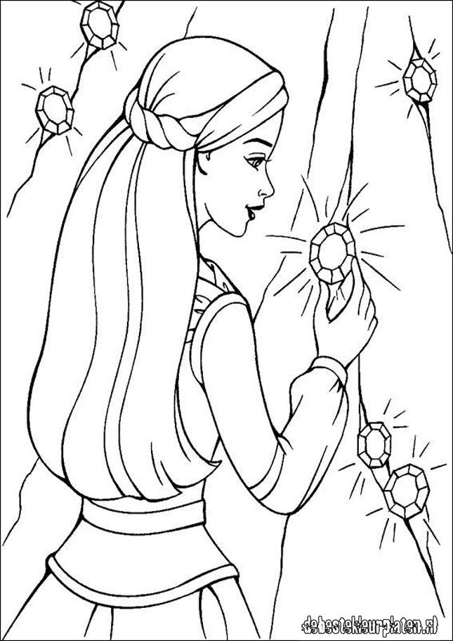 Cool Barbie 43 Coloring Page