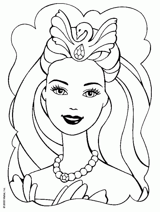 Barbie 5 Cool Coloring Page