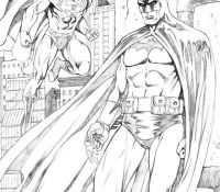 Two Batman Beyond Coloring For Kids