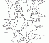 Belle Princess Rides On Horse Cool