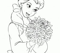 Belle Princess And Nice Flower Bouquet Cool