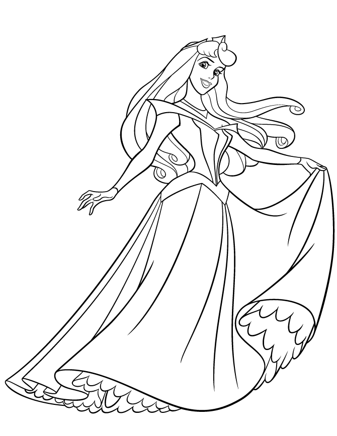 Nice Belle Princess Coloring For Kids Coloring Page