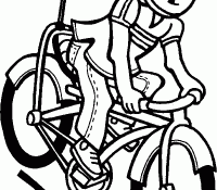 Nice Bicycle  Coloring For Free To Print Cool