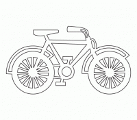 Cool New Bicycle  Coloring For Free To Print