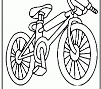 New Ride Bicycle Coloring Page Cool