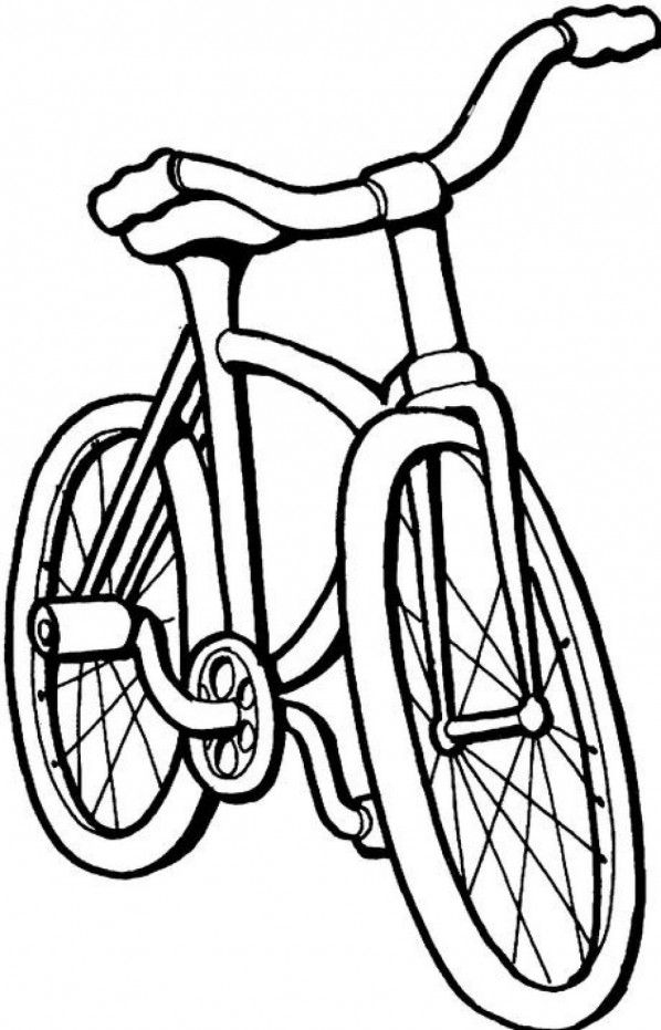 Nicest Bicycle For Free For Kids Coloring Page