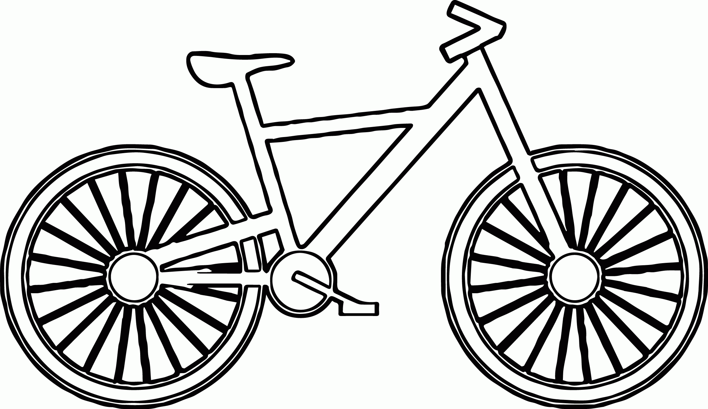 Nice Ride Bike Coloring Page For Everyone Cool Coloring Page