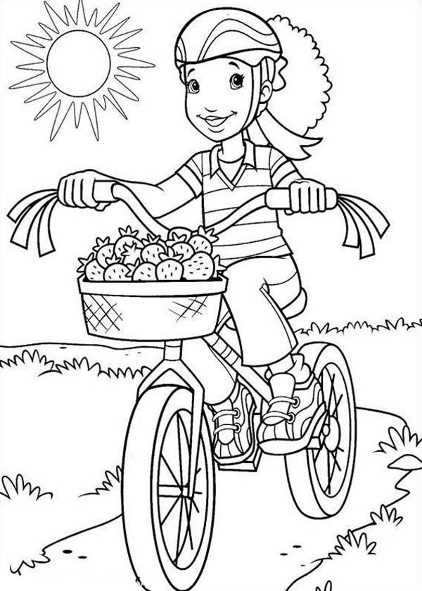 Nice Bike Coloring Page For Everyone On Sun Cool Coloring Page