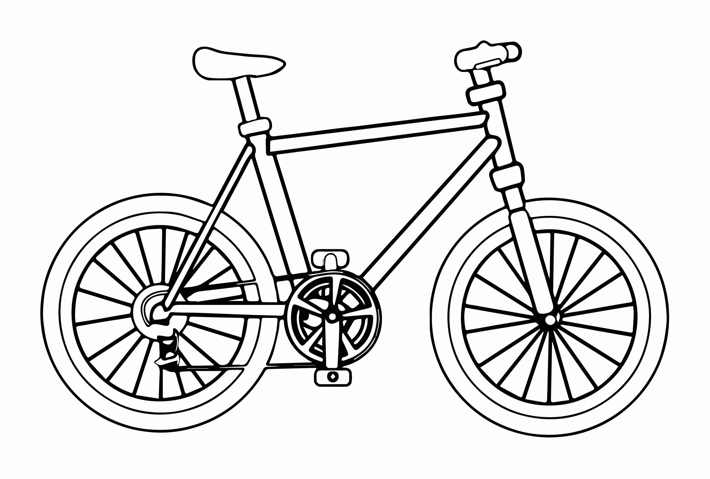 Happy Ride Bicycle To Print Cool Coloring Page