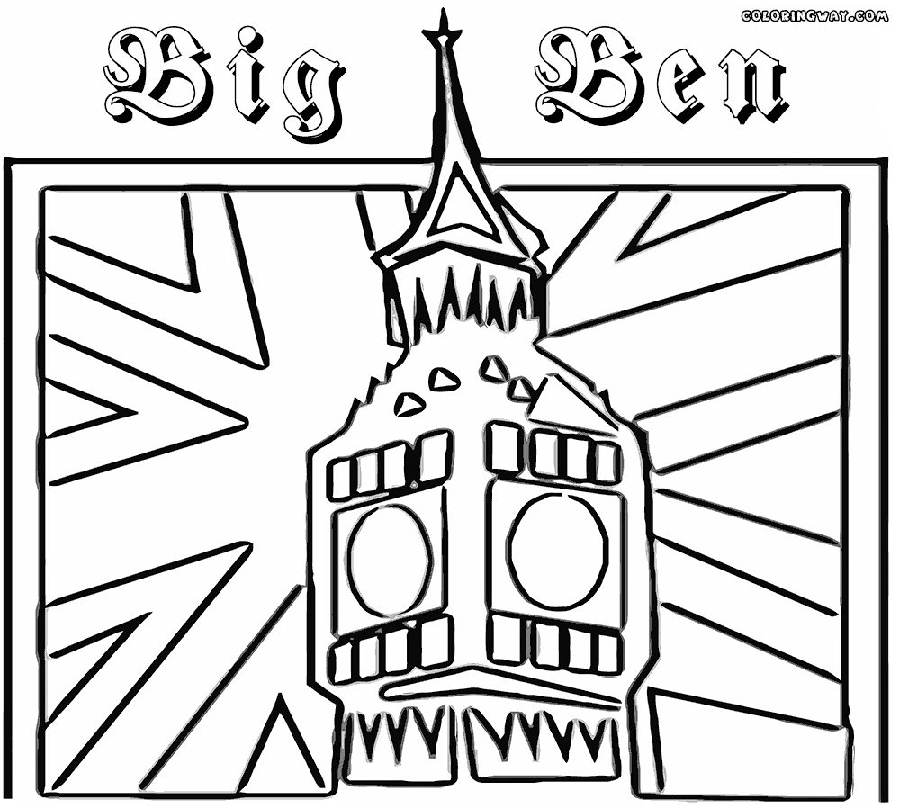 Big Ben 12 Cool Coloring Page