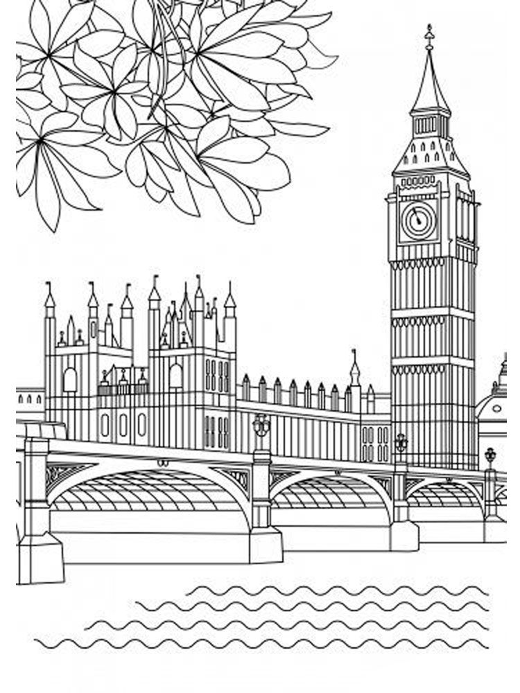 Big Ben 7 For Kids Coloring Page