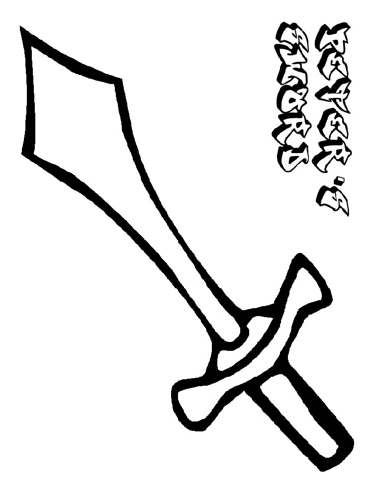 Printable Blade For Kid Cool Coloring Page