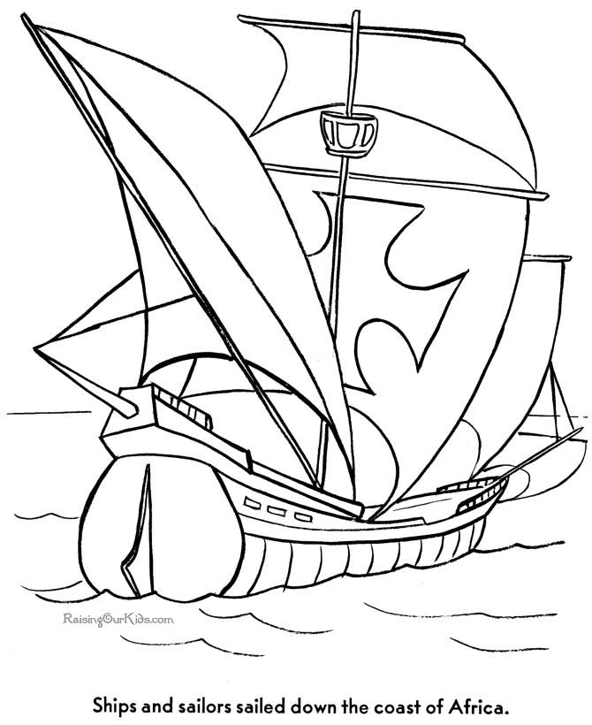 Boat 10 Cool Coloring Page
