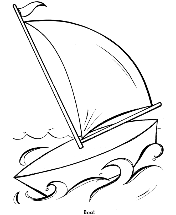 Boat 18 Cool Coloring Page