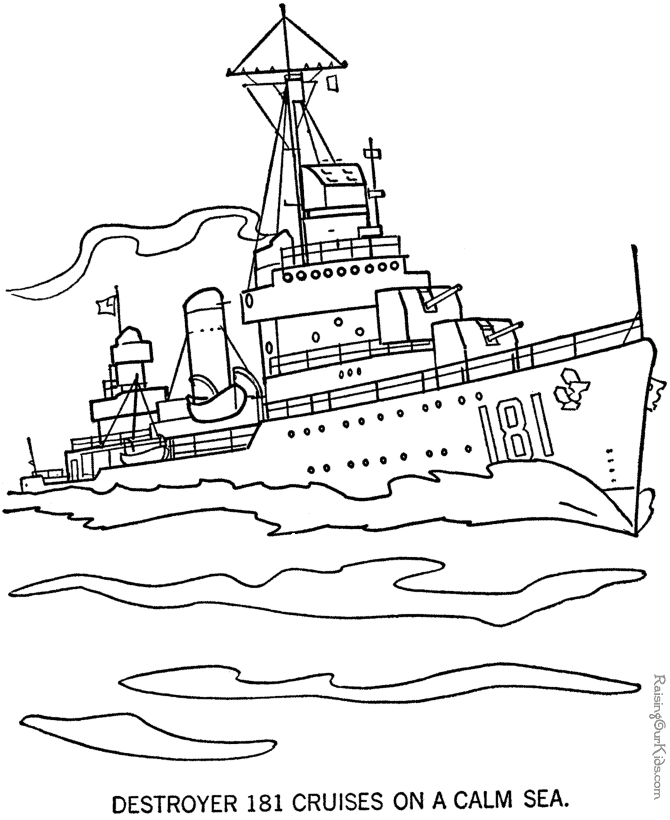 Boat 20 Cool Coloring Page