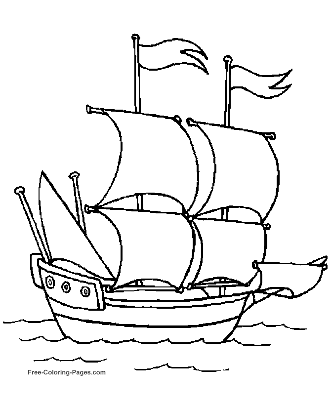 Boat 22 Cool Coloring Page
