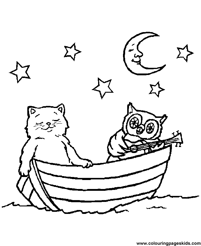Boat 25 For Kids Coloring Page