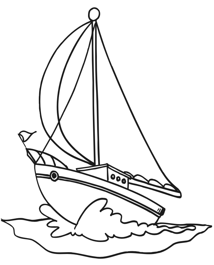 Boat 26 Cool Coloring Page