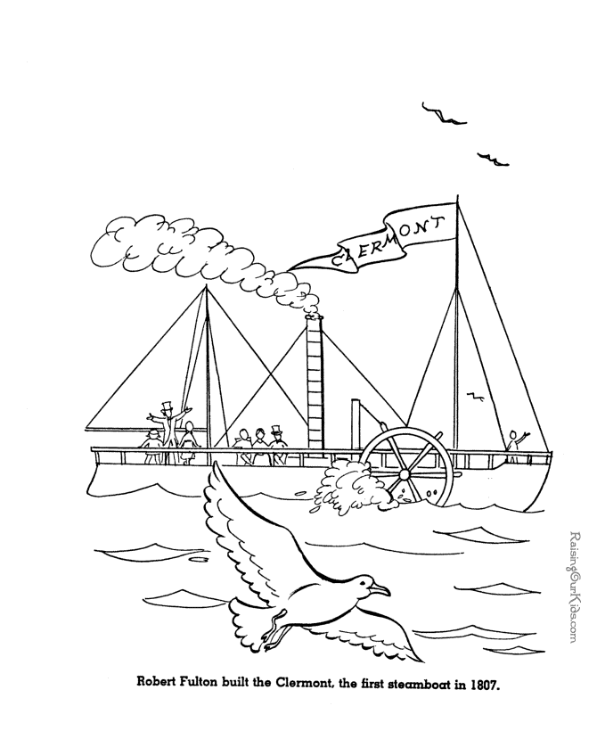 Cool Boat 27 Coloring Page