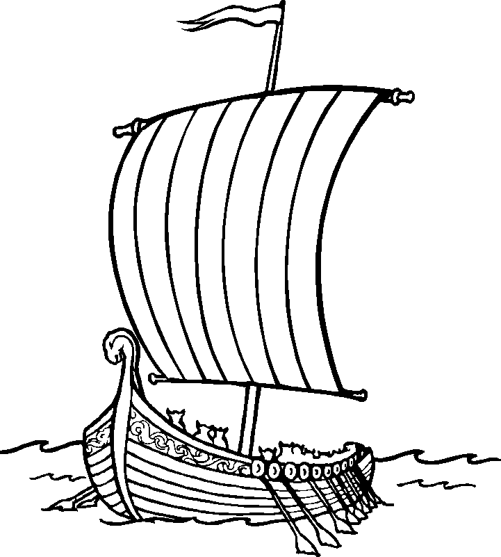 Boat 30 Cool Coloring Page