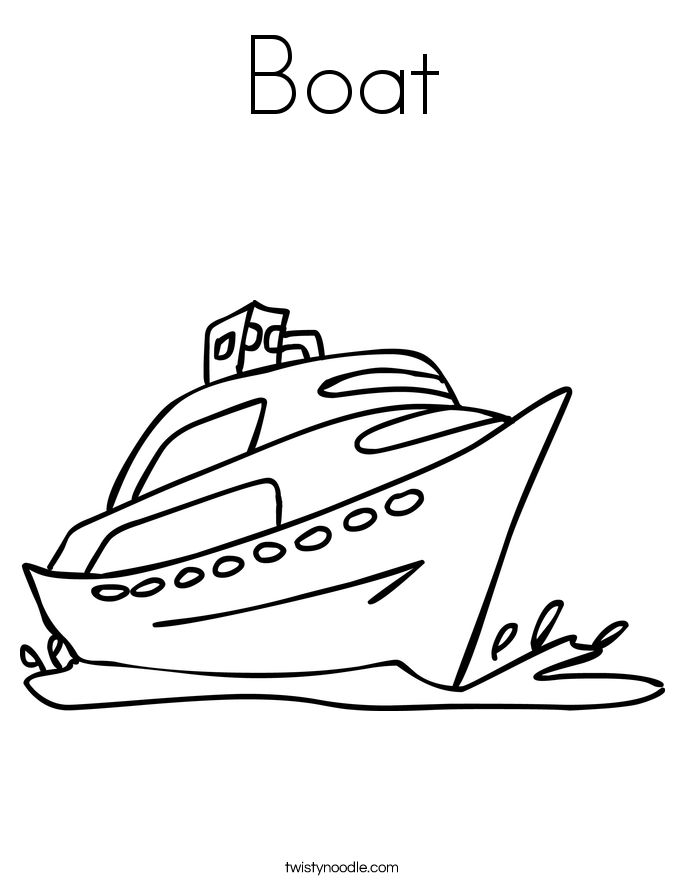 Cool Boat 31 Coloring Page